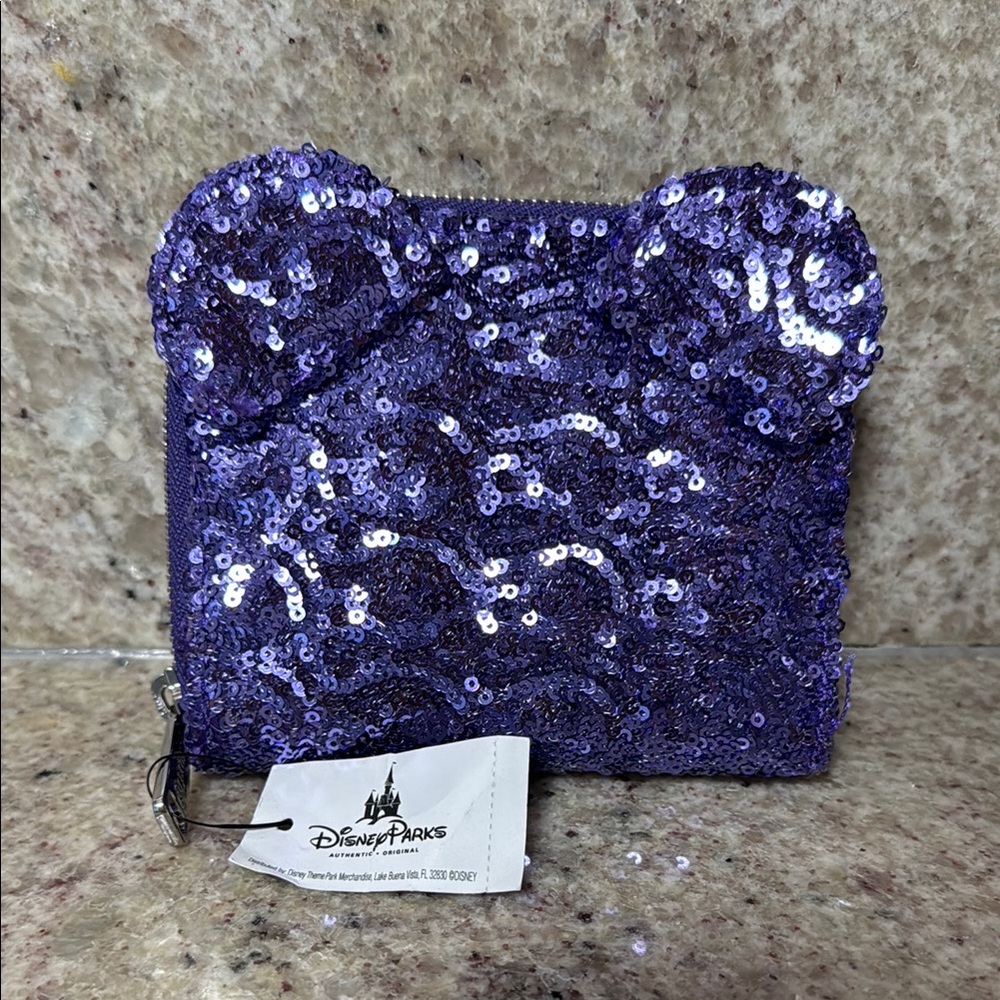 Disney Purple Sequin Wallet 💳